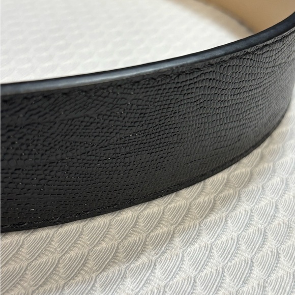 J McLaughlin Black Leather Belt - Picture 8 of 9